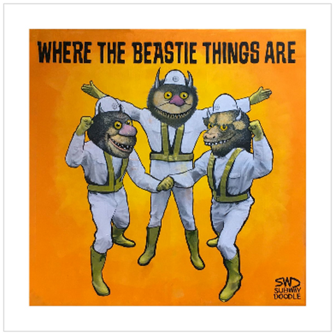 WHERE THE BEASTIE THINGS ARE - 12"x12"